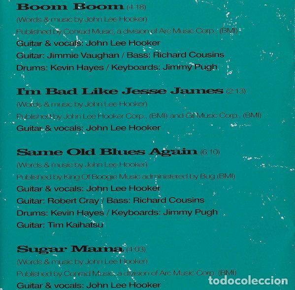 CDs de m&uacute;sica: John Lee Hooker &ndash; Boom Boom (CD, Pointblank VPBCD 12) - Foto 6