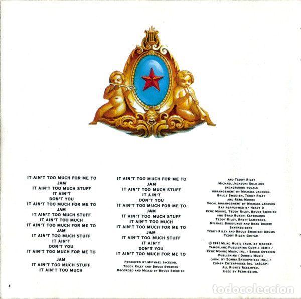 CDs de m&uacute;sica: Michael Jackson &ndash; Dangerous (CD, Epic EPC 465802 2) - Foto 7