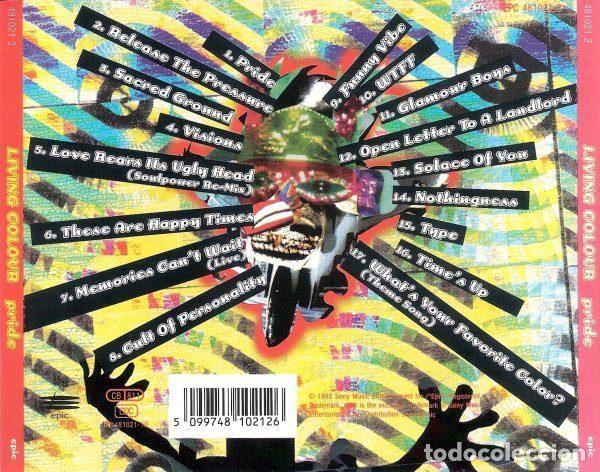 CDs de m&uacute;sica: Living Colour &ndash; Pride (CD, Epic 481021 2) - Foto 2