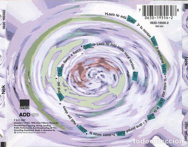 CDs de m&uacute;sica: Nek &ndash; Nek (CD, WEA 0630 195562) - Foto 3