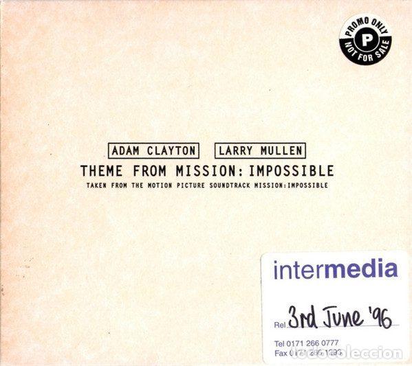 Musik-CDs: Adam Clayton & Larry Mullen &ndash; Theme From Mission: Impossible (CD, Mother Records MUMCD75DJ)