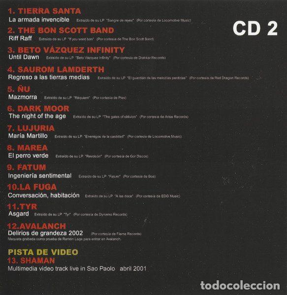 CDs de m&uacute;sica: Various &ndash; Vi&ntilde;a Rock 2002 (CD, Maldito Records MR CD024) - Foto 3