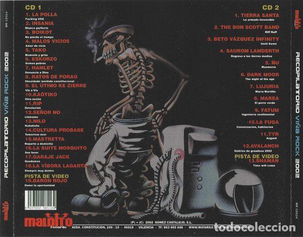 CDs de m&uacute;sica: Various &ndash; Vi&ntilde;a Rock 2002 (CD, Maldito Records MR CD024) - Foto 9