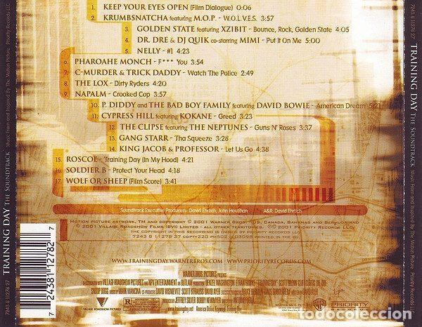 CDs de m&uacute;sica: Various &ndash; Training Day (The Soundtrack) (CD, Priority Records CDPTY220) - Foto 2