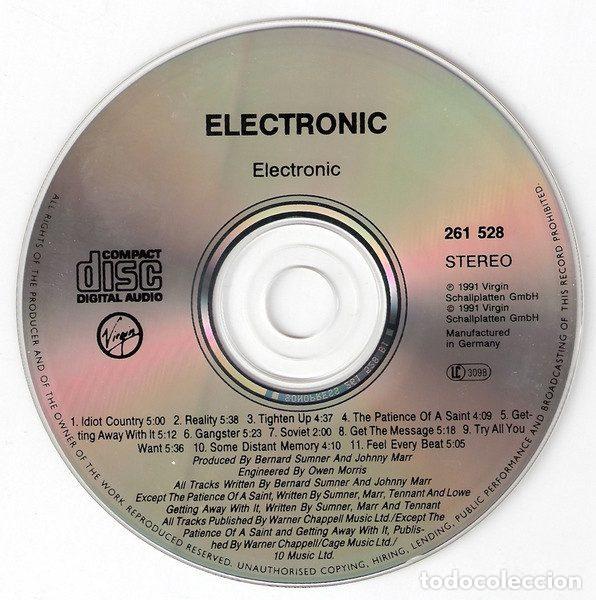 CDs de m&uacute;sica: Electronic &ndash; Electronic (CD, Virgin 261 528) - Foto 3