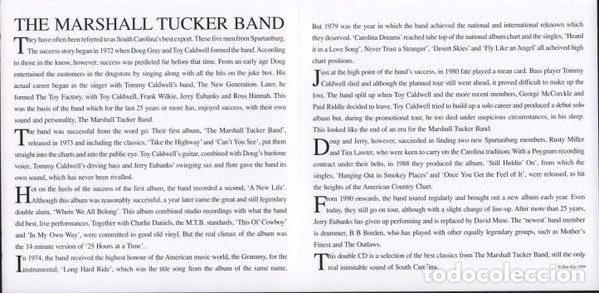 CDs de m&uacute;sica: Marshall Tucker Band &ndash; Millenium Collection (CD, Millenium 20.4017-MI) - Foto 8