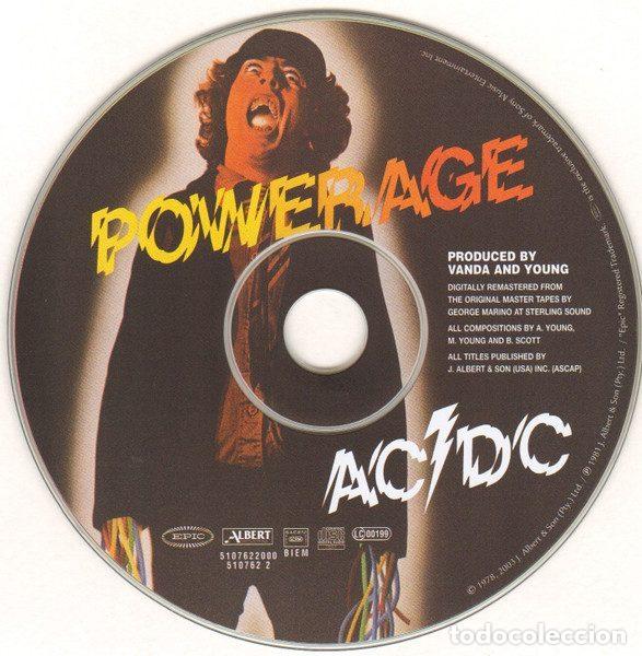 CDs de m&uacute;sica: AC/DC &ndash; Powerage (CD, Epic 510762 2) - Foto 3
