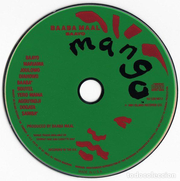 CDs de m&uacute;sica: Baaba Maal &ndash; Baayo (CD, Mango 162 539 907-2) - Foto 3