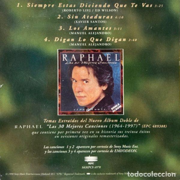 CDs de m&uacute;sica: Raphael &ndash; 1964-1997 (CD, Epic SAMPCS 4970) - Foto 2