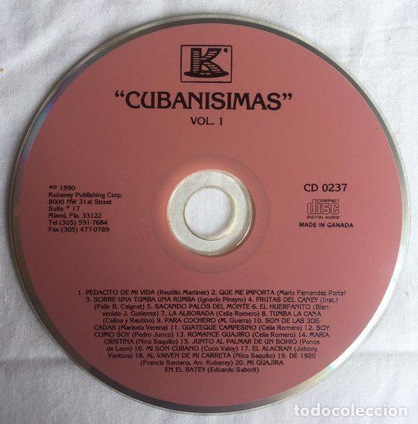 CDs de m&uacute;sica: Various &ndash; Cuban&iacute;simas Vol. 1 (CD, Kubaney CD 0237) - Foto 3
