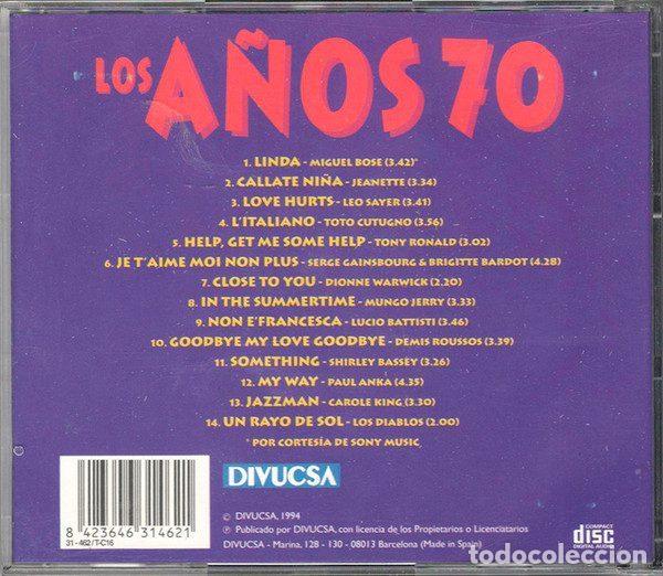 CDs de m&uacute;sica: Various &ndash; Los A&ntilde;os 70 Vol. 1 (CD, Divucsa 31-460) - Foto 7