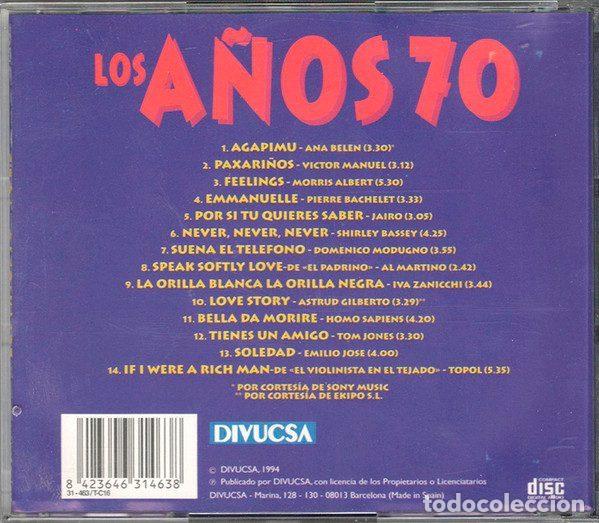 CDs de m&uacute;sica: Various &ndash; Los A&ntilde;os 70 Vol. 1 (CD, Divucsa 31-460) - Foto 10