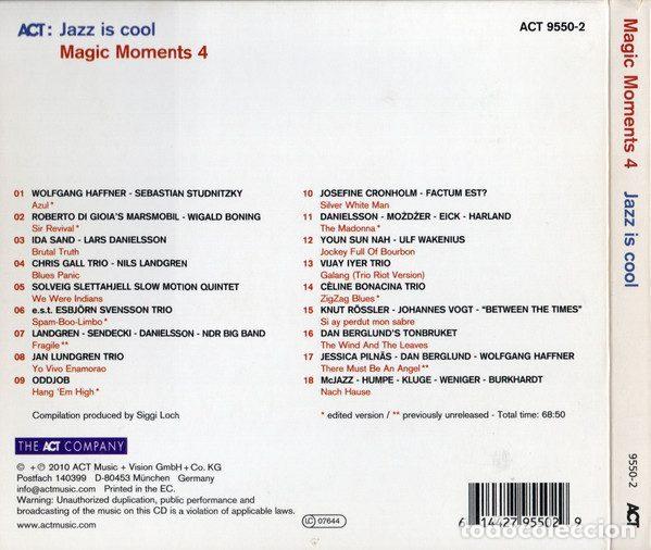 CDs de m&uacute;sica: Various &ndash; Magic Moments 4 - Jazz Is Cool (CD, ACT ACT 9550-2) - Foto 2