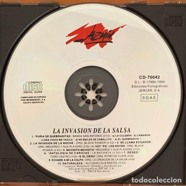 CDs de m&uacute;sica: Various &ndash; La Invasi&oacute;n De La Salsa (CD, Jazm&iacute;n CD 70042) - Foto 3