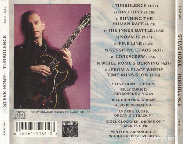 CDs de m&uacute;sica: Steve Howe &ndash; Turbulence (CD, Relativity 88561-1061-2) - Foto 2