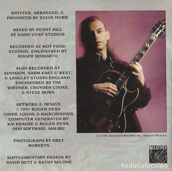 CDs de m&uacute;sica: Steve Howe &ndash; Turbulence (CD, Relativity 88561-1061-2) - Foto 10