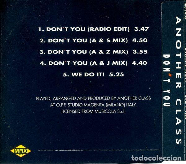 CDs de m&uacute;sica: Another Class &ndash; Dont You (CD, Max Music M634DP) - Foto 2