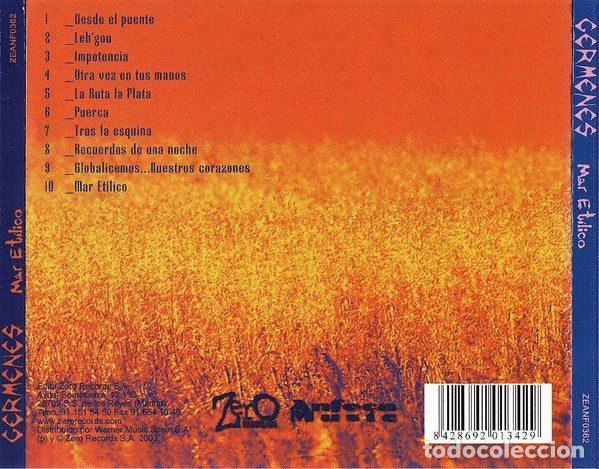 CDs de m&uacute;sica: G&eacute;rmenes &ndash; Mar Et&iacute;lico (CD, Zero Records ZEANF0362) - Foto 8