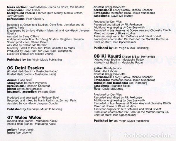 CDs de m&uacute;sica: Khaled &ndash; Sahra (CD, Barclay 533 405-2) - Foto 8