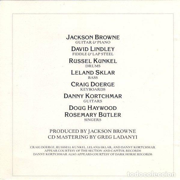 CDs de m&uacute;sica: Jackson Browne &ndash; Running On Empty (CD, Asylum Records 7559-60325-2) - Foto 5