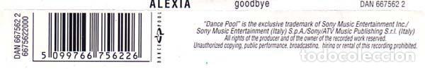 CDs de m&uacute;sica: Alexia &ndash; Goodbye (CD, Dance Pool DAN 667562 2) - Foto 2