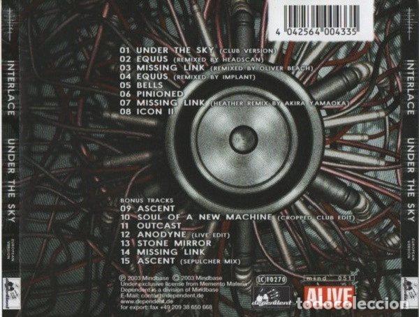 CDs de m&uacute;sica: Interlace &ndash; Under The Sky (European Version) (CD, Dependent mind 051) - Foto 2