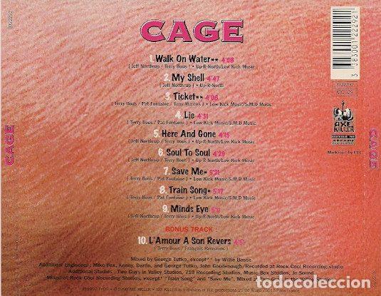 CDs de m&uacute;sica: Cage &ndash; Cage (CD, Axe Killer Records 3022292) - Foto 2