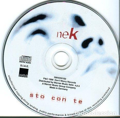 CDs de m&uacute;sica: Nek &ndash; Sto Con Te (CD, WEA 3984 25510-2) - Foto 4