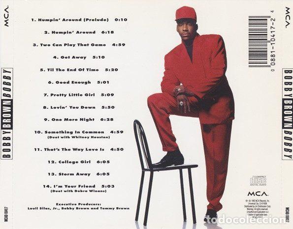 CDs de m&uacute;sica: Bobby Brown &ndash; Bobby (CD, MCA Records MCAD-10417) - Foto 2