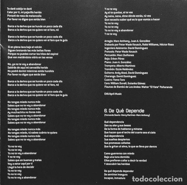 CDs de m&uacute;sica: Marc Anthony &ndash; Libre (CD, Sony Discos 502080 9) - Foto 10
