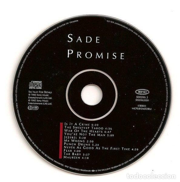 CDs de m&uacute;sica: Sade &ndash; Promise (CD, Epic 500596 2) - Foto 3