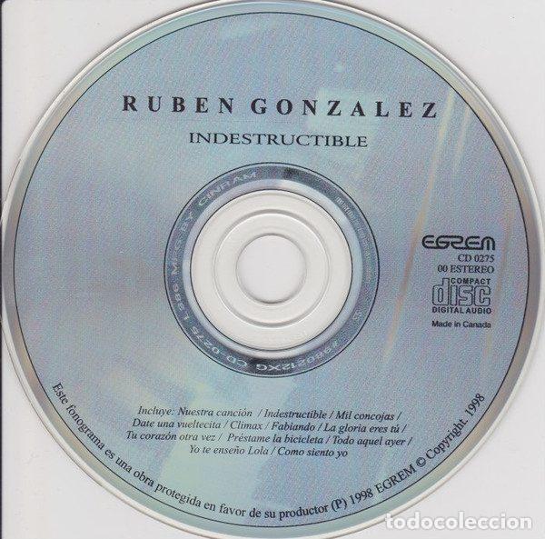 CDs de m&uacute;sica: Ruben Gonzalez &ndash; Indestructible (CD, Egrem CD 0275) - Foto 3
