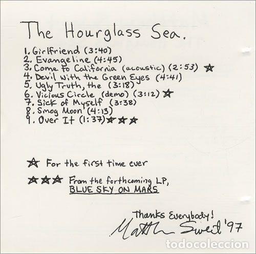 CD de M&uacute;sica: Matthew Sweet &ndash; The Hourglass Sea (CD, Zoo Entertainment ZP37216-2)