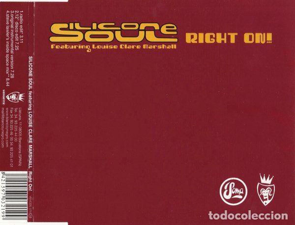CD di Musica: Silicone Soul Featuring Louise Clare Marshall &ndash; Right On! (CD, Vendetta Records VENCDS 375)