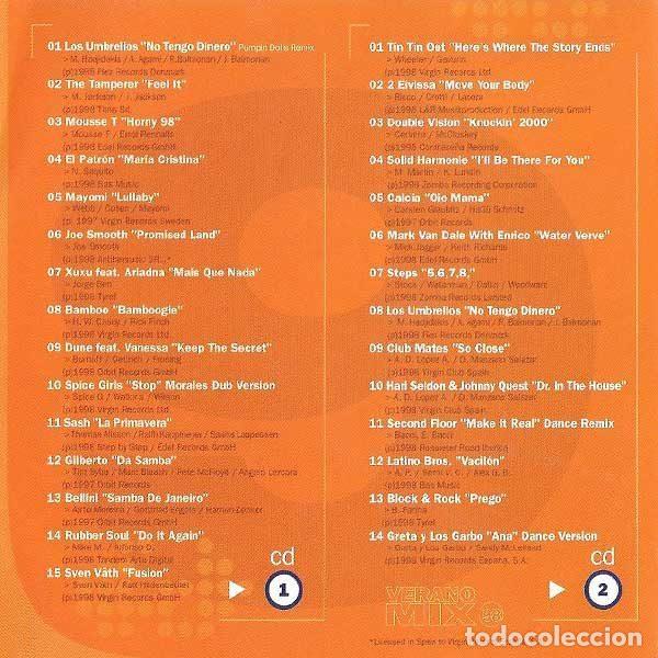 CDs de m&uacute;sica: Various &ndash; Verano Mix 98 (CD, Virgin 8462932) - Foto 3