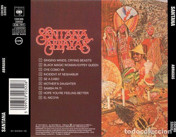 CDs de m&uacute;sica: Santana &ndash; Abraxas (CD, CBS CDCBS 32032) - Foto 2
