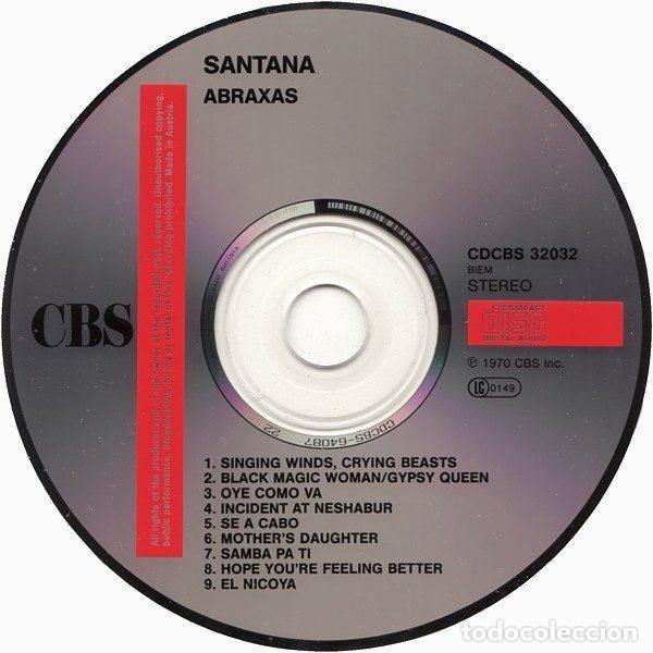 CDs de m&uacute;sica: Santana &ndash; Abraxas (CD, CBS CDCBS 32032) - Foto 3