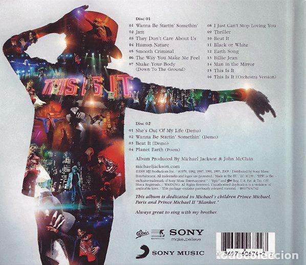 CDs de m&uacute;sica: Michael Jackson &ndash; This Is It (CD, Epic 88697606742) - Foto 2