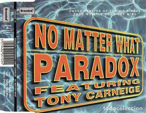 Musik-CDs: Paradox Featuring Tony Carneige &ndash; No Matter What (CD, Branded Records CDBRAND 10)