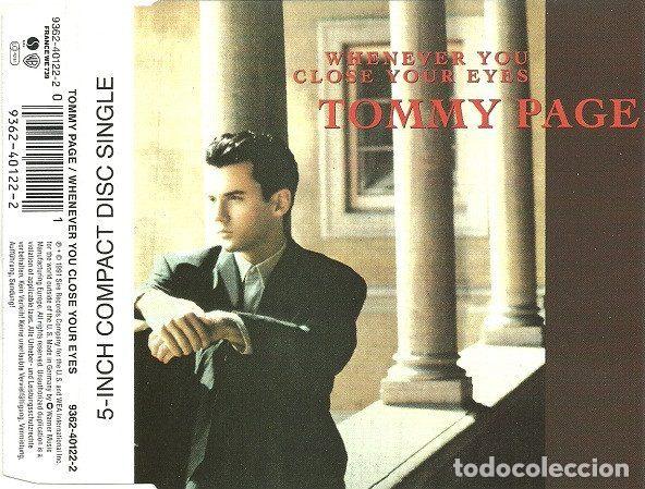 CD de M&uacute;sica: Tommy Page &ndash; Whenever You Close Your Eyes (CD, Sire 9362-40122-2)