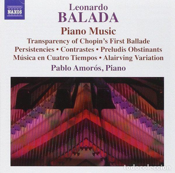 CD de M&uacute;sica: Leonardo Balada, Pablo Amor&oacute;s &ndash; Piano Music (CD, Naxos 8.572594)