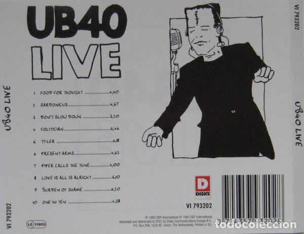 CDs de m&uacute;sica: UB40 &ndash; Live (CD, Disky VI 793202) - Foto 2