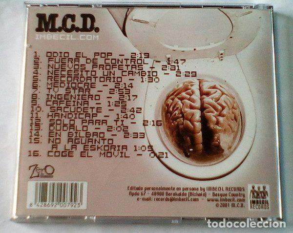 CDs de m&uacute;sica: M.C.D. &ndash; Imbecil.com (CD, Zero Records 079.2) - Foto 2