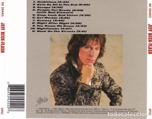 CDs de m&uacute;sica: Jeff Beck &ndash; Flash (CD, Epic EK 39483) - Foto 2