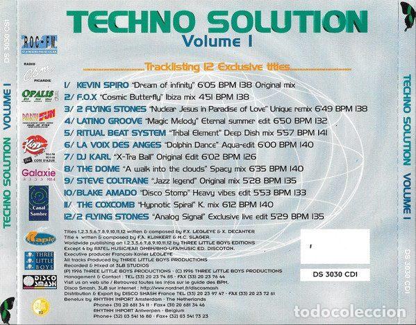 CDs de m&uacute;sica: Various &ndash; Techno Solution Vol.1 (CD, Three Little Boys DS 3030 CD1) - Foto 2