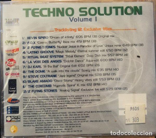 CDs de m&uacute;sica: Various &ndash; Techno Solution Vol.1 (CD, Three Little Boys DS 3030 CD1) - Foto 8