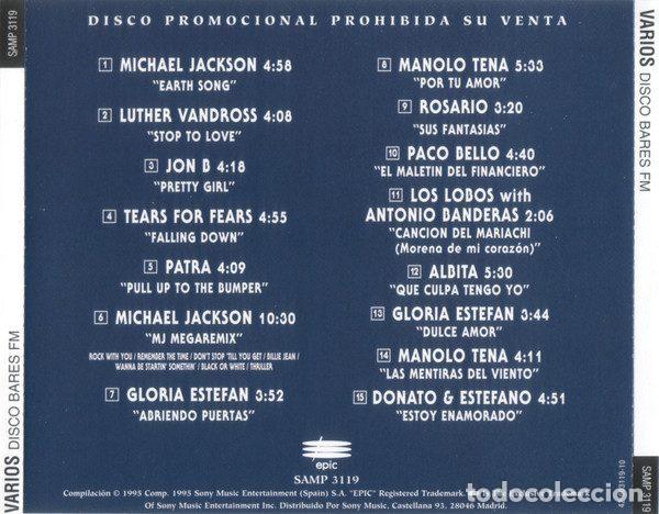 CDs de m&uacute;sica: Various &ndash; Disco Bares FM (CD, Epic SAMP 3119) - Foto 2