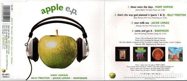 CDs de m&uacute;sica: Various &ndash; Apple E.P. (CD, Apple Records CD APP 1) - Foto 6