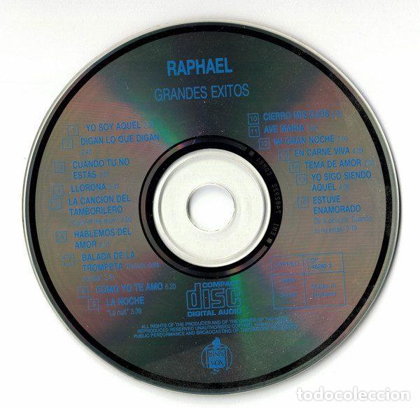 CDs de m&uacute;sica: Raphael &ndash; Grandes Exitos (CD, Hispavox 7 48292 2) - Foto 3