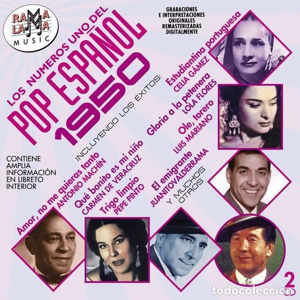 Music CDs: Various &ndash; Los N&uacute;meros uno del Pop Espa&ntilde;ol 1950 (CD, Rama Lama Music RO53862)